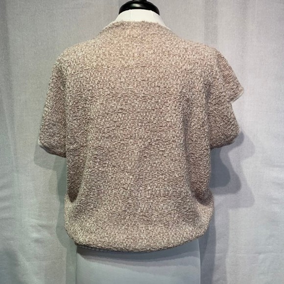 Centennial Knits Ltd vintage 80s Chevron short sleeve dolman sweater ***medium - Picture 4 of 10